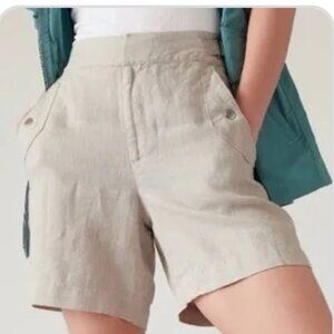 NWT ATHLETA Voyager Linen Shorts 6